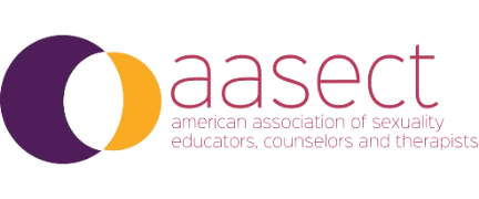 American Association of Sexuality Educators, Counselors and Therapists full color and text logo.